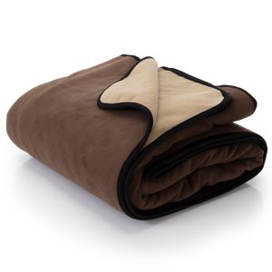 Waterproof Blanket 80”x90” Grizzly Brown / Caramel Cappuccino